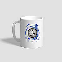 Белая кружка (чашка) с логотипом футбольного клуба "Chernomorets"