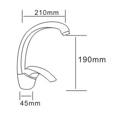 Смеситель кухонный Rozzy Jenori Baron RBZ014-8T, фото 2