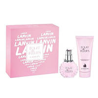 Жіночий подарунковий набір Lanvin Eclat de Fleurs парфумована вода 50ml + лосьйон 100ml, ніжний аромат