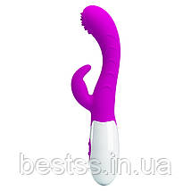 Вібромасажер із кліторальним стимулятором Pretty Love Arthur Vibrator Purple, фото 3
