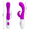 Вібромасажер із кліторальним стимулятором Pretty Love Arthur Vibrator Purple, фото 8