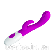 Вібромасажер із кліторальним стимулятором Pretty Love Arthur Vibrator Purple, фото 5