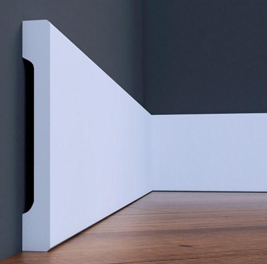 Удароміцний плінтус LPC-38 Cezar із дюрополімеру висотою 95 мм., фото 1