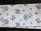Пелюшка 90 х 95 см із ситцевої тканини, фото 4