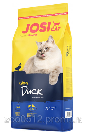 Josera JosiCat Cripy Duck з смаком качки для дорослих котів усіх порід 10 кг, фото 2