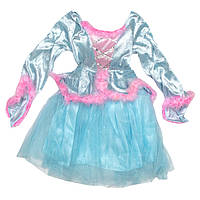 Детский карнавальный костюм для девочки, рост 115 см, голубой (460427-2)