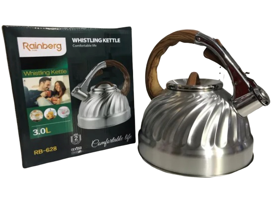 Чайник нержавійка Rainberg 3,0 L