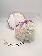 Коробка для торта 30 * 25 см Прозора коробка для торта тубус Паковання для торта тубус, фото 2