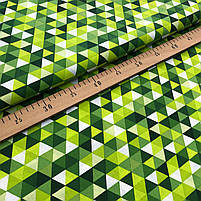 Польська бязь "Трикутники зелені", фото 2