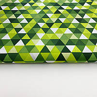 Польська бязь "Трикутники зелені", фото 3