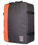 Рюкзак-сумка для ручної поклажі PoolParty Cabin (сірий-помаранчевий) - МАУ, фото 2
