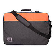 Рюкзак-сумка для ручної поклажі PoolParty Cabin (сірий-помаранчевий) - МАУ, фото 4