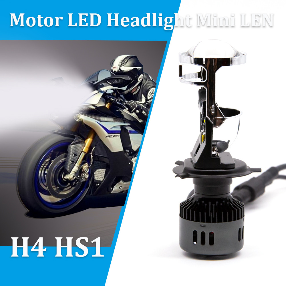 LED-лампа Light power M01B, цоколь H4 з лінзою для мотоцикла