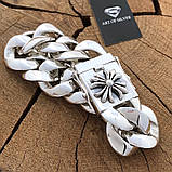 ВЕС 297 грамів! Масивний срібний браслет Панцир., фото 3