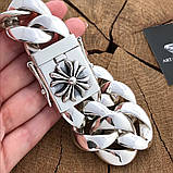 ВЕС 297 грамів! Масивний срібний браслет Панцир., фото 6