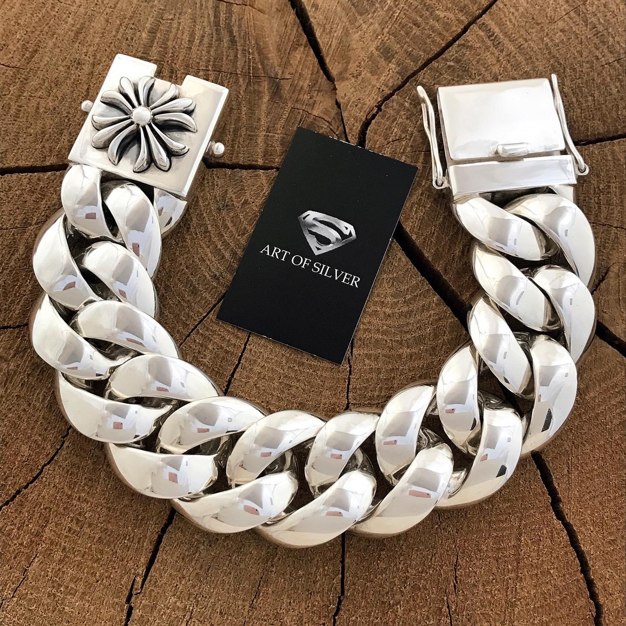 ВЕС 297 грамів! Масивний срібний браслет Панцир., фото 1