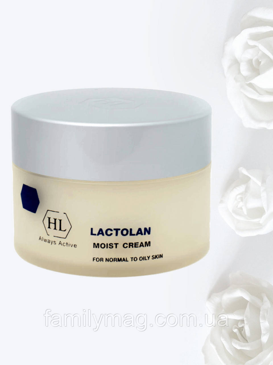 Зволожувальний крем для жирної шкіри лактолан Холі Ленд MOIST CREAM for oily skin Holy Land 250 мл