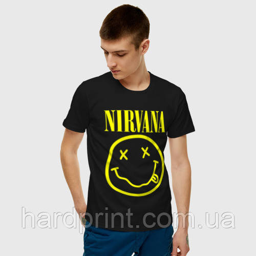 Чоловіча футболка. Друк на футболці. Nirvana. Нірвана, фото 1