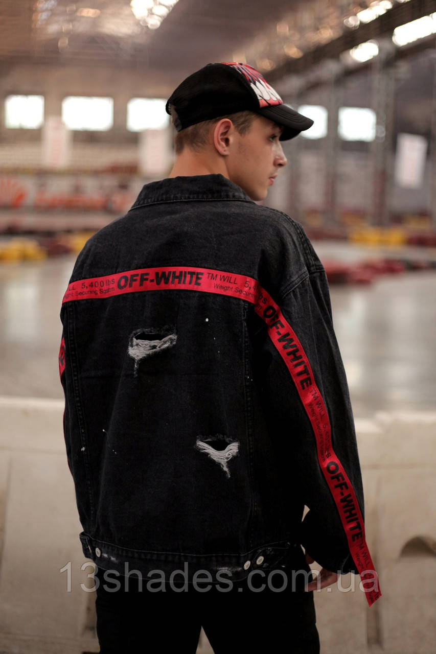 Джинсовці Off White Blood, фото 1