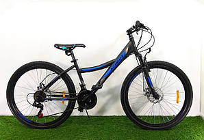 Гірський велосипед Azimut Navigator 26 GD рама 12,5 чорно-синій