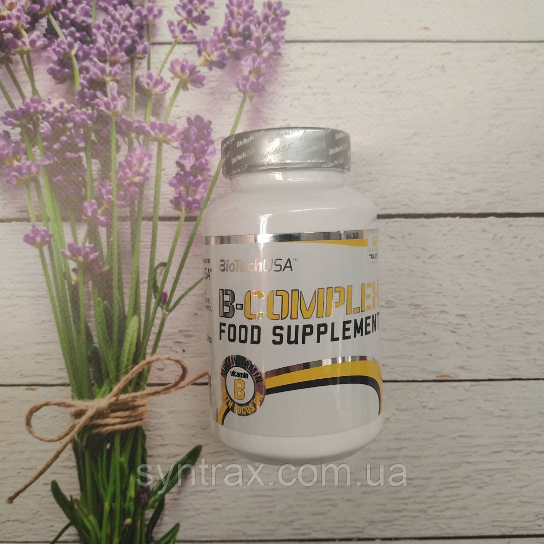 B-Complex BioTech USA 60 tabs. (вітаміни)