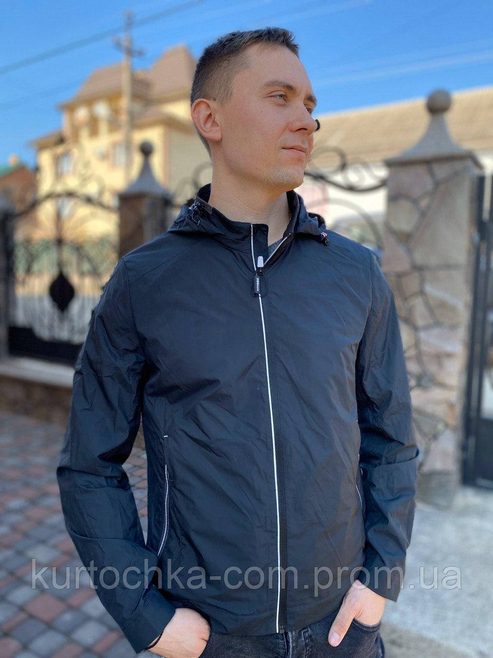 Мужская Куртка Ветровка Парка Бомбер Короткая Осенняя Летняя Весна ...