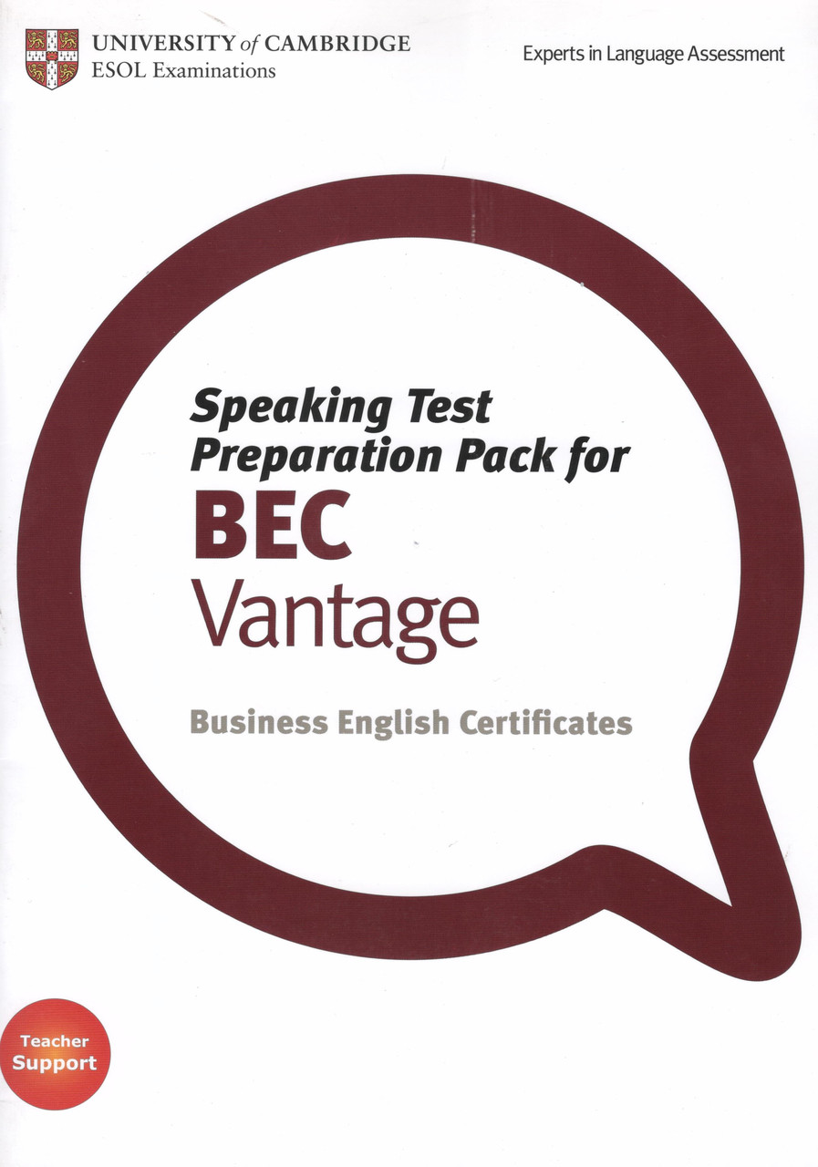 Speaking test Preparation Pack for BEC Vantage
