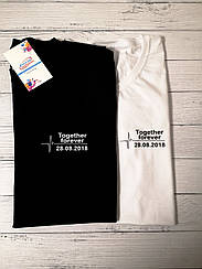 Парні футболки "Together forever" з Вашою датою
