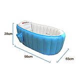 Надувна ванна Intime Baby Bath Tub рожева, фото 8