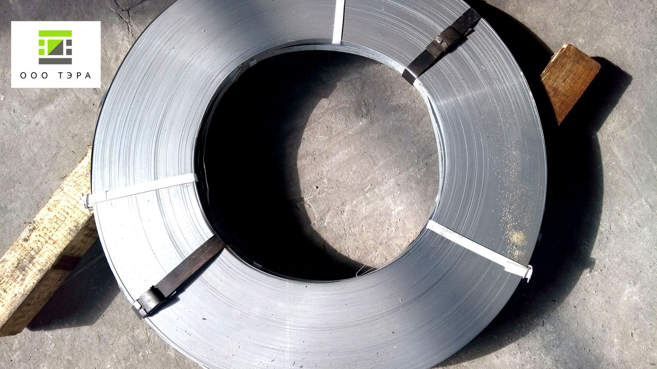 Стрічка сталева оцинкована х/к 0.45 х 21 мм