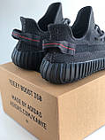 Кросівки чоловічі Adidas Yeezy Boost 350 V2 Black AAA+ Київ, фото 8