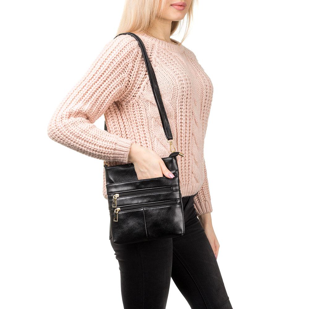 Жіноча сумка-планшет через плече KAFA чорна