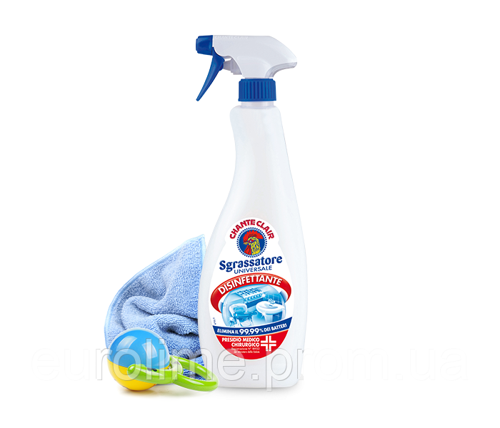 Універсальний очисник Chantecleair Sgrassatore Disinfettante, що дезінфікує знежирювальний засіб 625 мл