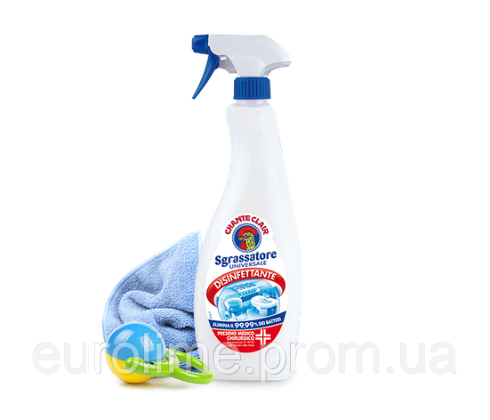 Універсальний очисник Chantecleair Sgrassatore Disinfettante, що дезінфікує знежирювальний засіб 625 мл, фото 2