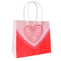 🔥 Топ! Яскравий подарунковий Пакет 10х18х20 см, Весільний, 116