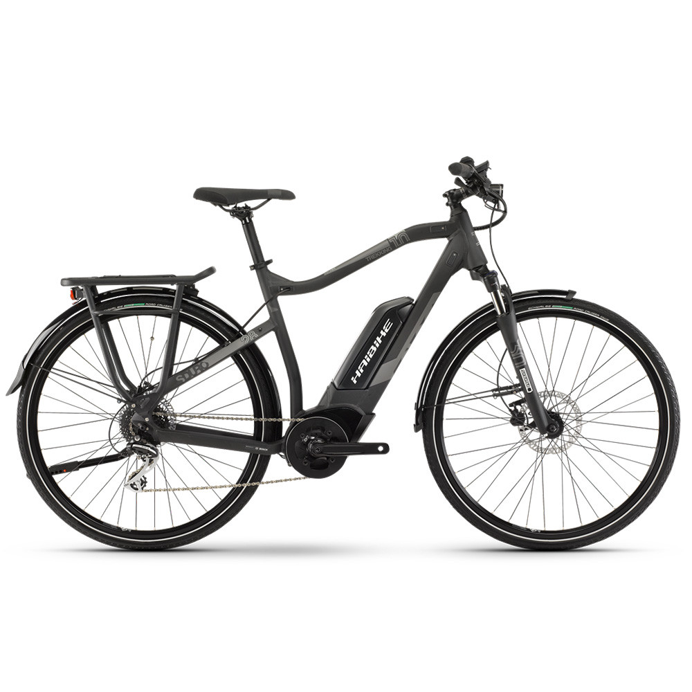 Електровелосипед Haibike SDURO Trekking 1.0 men 400Wh 8 s. Acera 28", рама L, чорний-титан-сіроматовий, 2020, фото 1