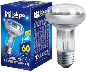 Лампа накалу ISKRA R63 60Вт spot рефлекторна