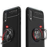 Чохол протиударний Deen ColorRing для Samsung Galaxy A01 2020 A015, накладка з кільцем магнітом, червоний, фото 2