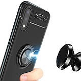 Чохол протиударний Deen ColorRing для Samsung Galaxy A01 2020 A015, накладка з кільцем магнітом, червоний, фото 3