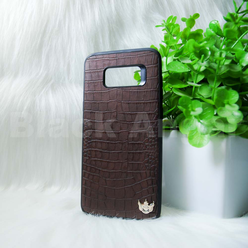 Чохол шкіра Samsung S8 + / G955 "XO Croco" Коричневий (brown)