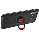 Чохол протиударний Deen ColorRing для Samsung Galaxy A01 2020 A015, накладка з кільцем магнітом, червоний, фото 7