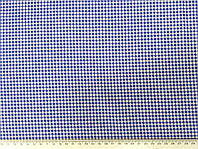 Тканина бавовна синя клітинка (Д717-039)