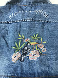 Курточка джинсова для дівчинки 110cм 120см 130см, фото 3