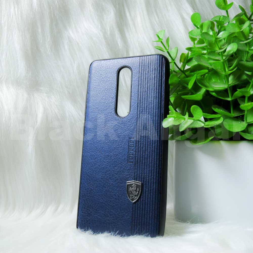 Шкіряний чохол Xiaomi Redmi K20/Mi9t "Ferari" Синій (blue)