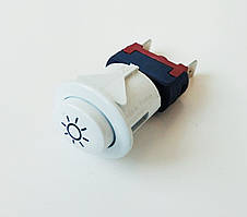 Кнопка світла "Грета" ("GRETA")(овальна — біла) код товару: 7200