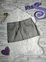 Джинсовая юбка Denim женская серая размер 48 L