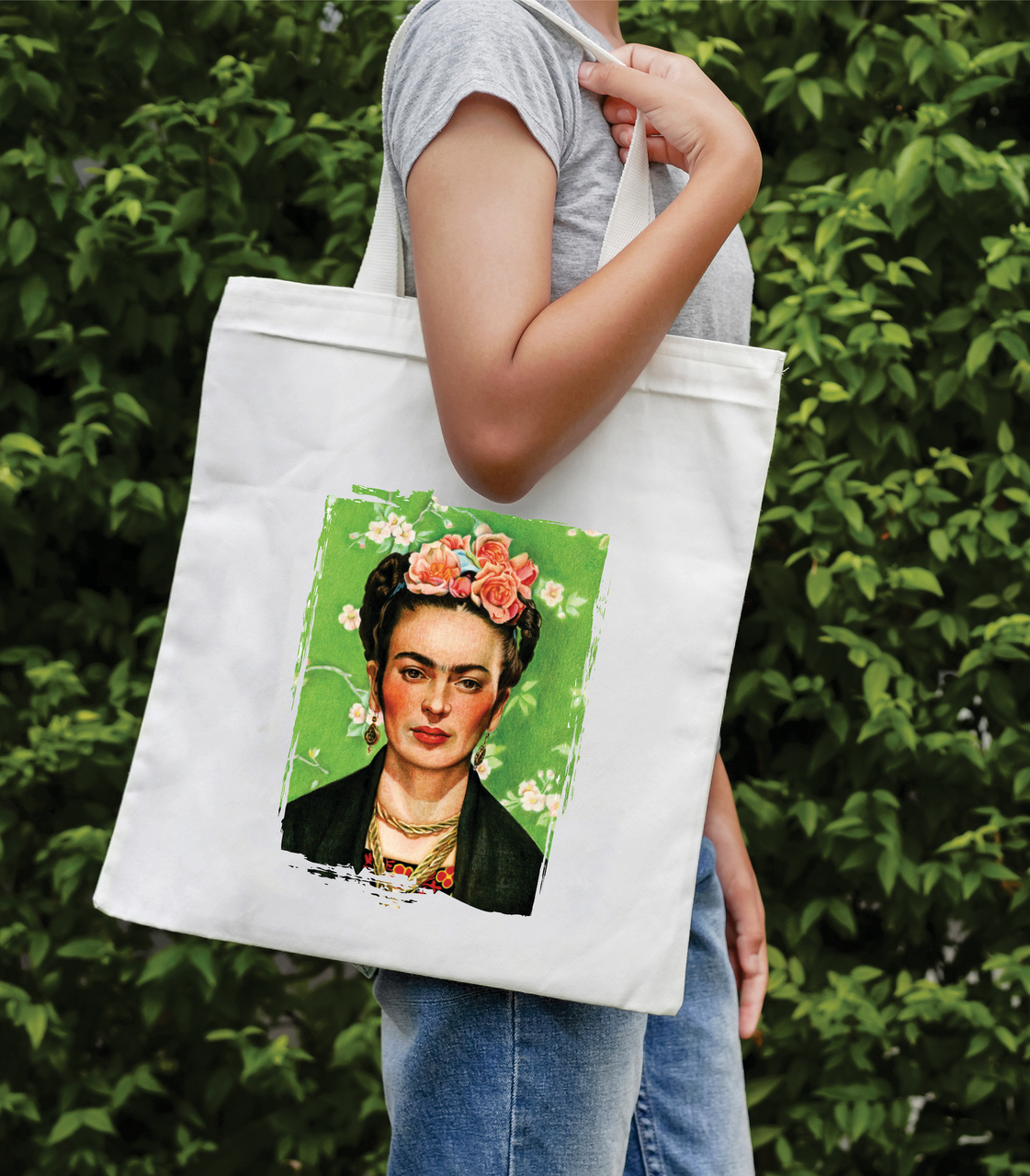 Сумка-шопер з яскравим принтом Frida, фото 1