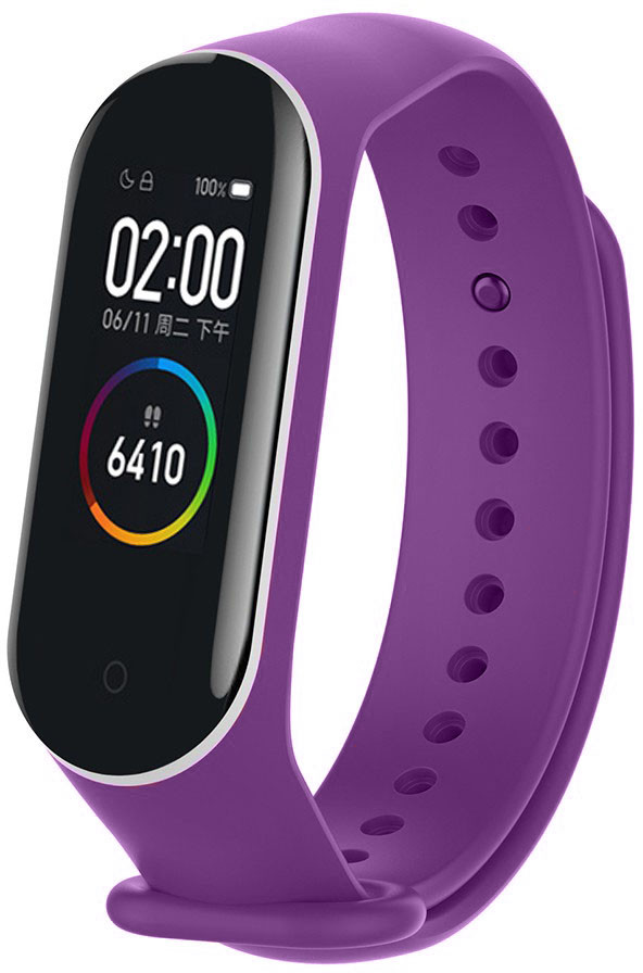 Ремешок Xiaomi Mi Band 3 / 4 DoubleColors Purple (Сяоми Ми Бэнд 3 ...