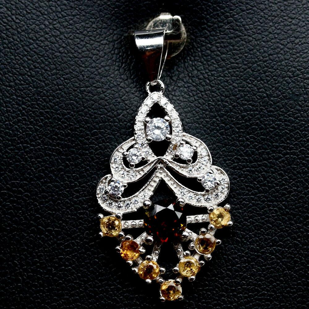 Срібний кулон з турмаліном, фото 1