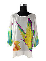 Блузон шифоновий білий C1526